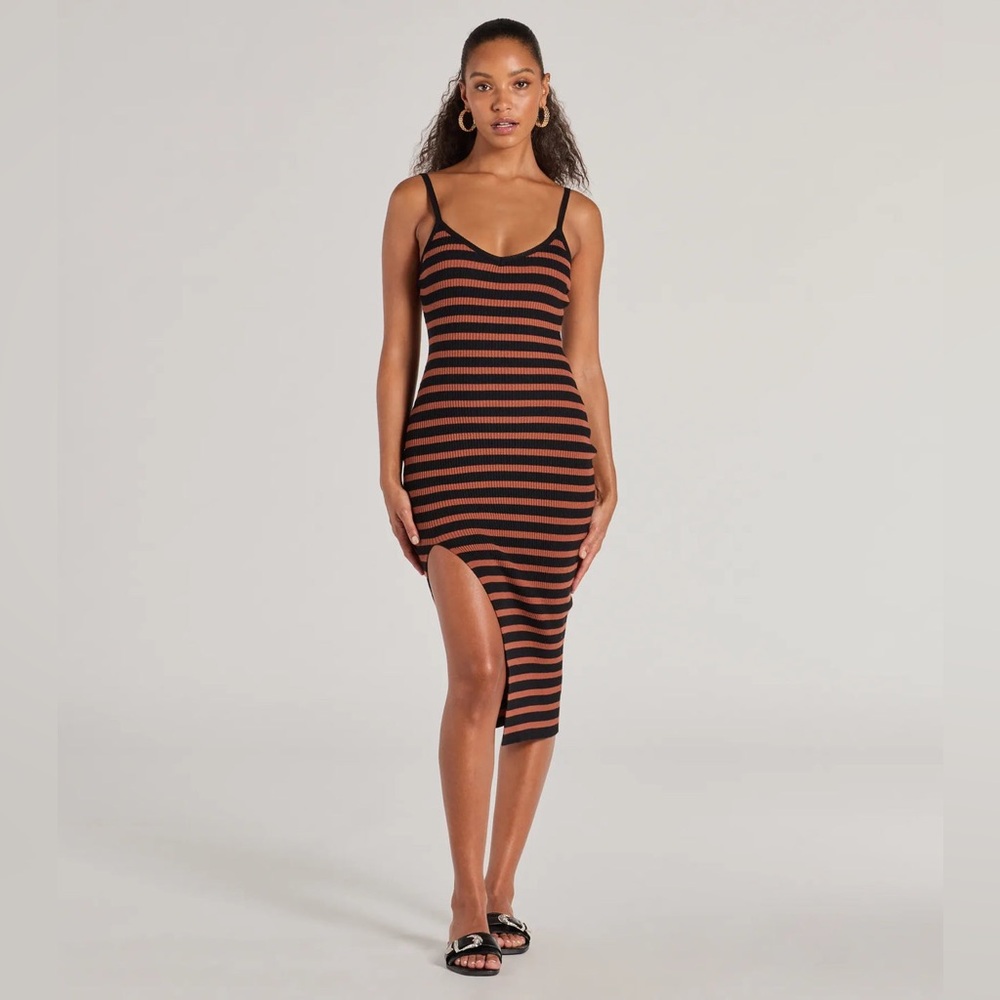 Striped Midi Dress